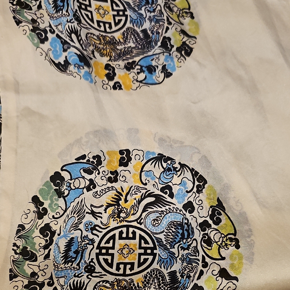 Elegant Chinese Symbol Silk Scarf